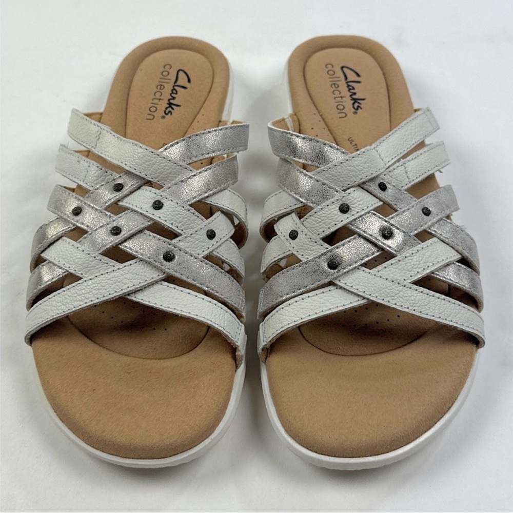 Clarks Elizabelle Rio Off White Womens Sandals Flats Strappy Comfort 26177119